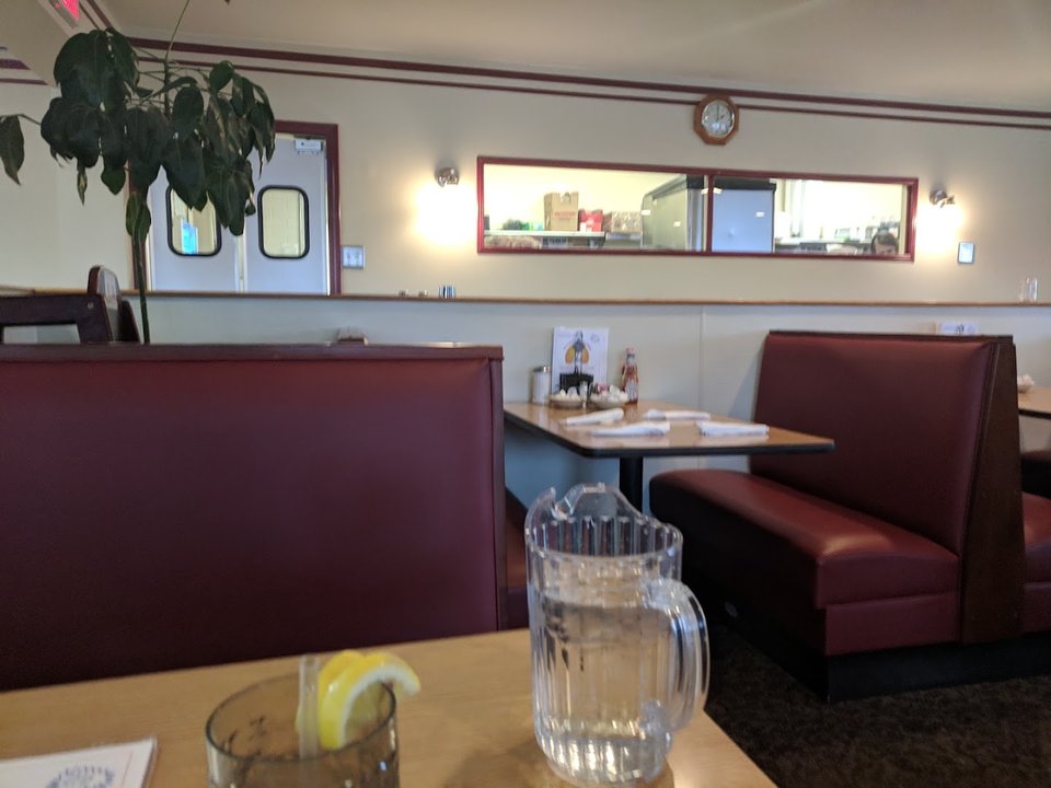 Family restaurant exterior on a sunny day.